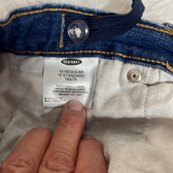 Old Navy Jeans Sz18 with Ajustable elastic inside - Picture 4 of 5